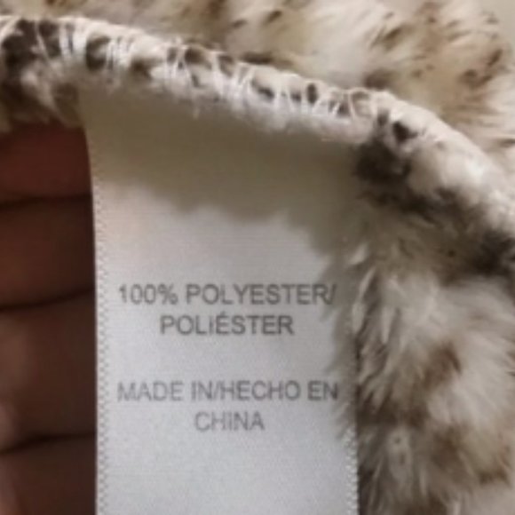 Oscar de la Renta leopard print fuzzy robe sz S/M - Picture 14 of 15